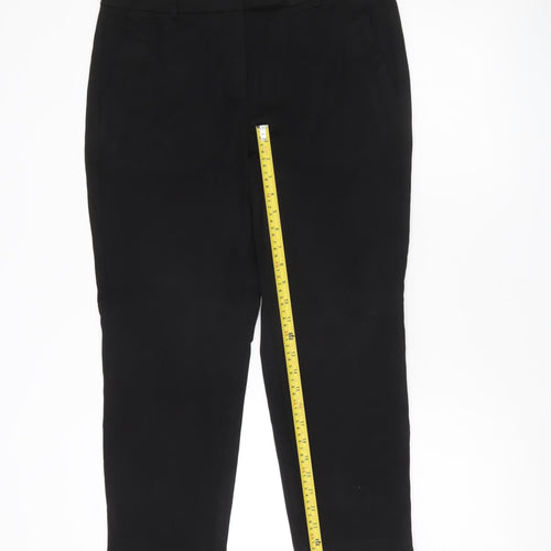 Marks and Spencer Womens Black Size 14 Straight Leg Work Trousers