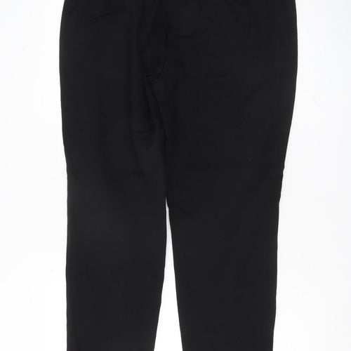 Marks and Spencer Womens Black Size 14 Straight Leg Work Trousers