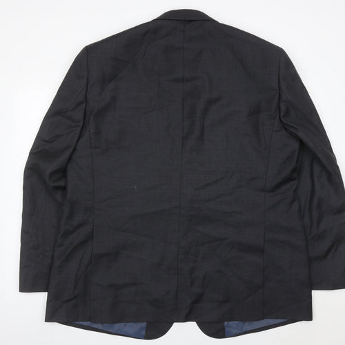 Samuel Windsor Men’s Grey Wool Blazer 48R Regular Jacket
