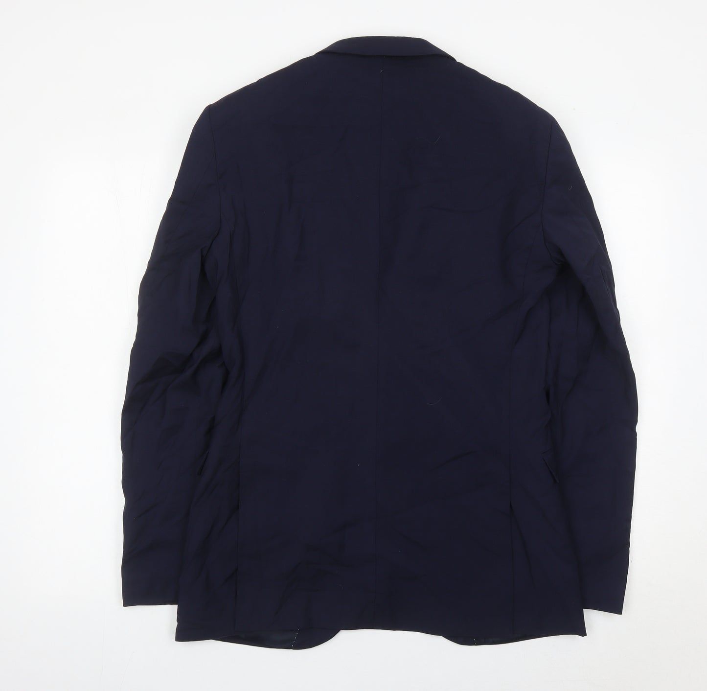 DKNY Men’s Blue Slim Fit Wool Blazer Jacket 38L