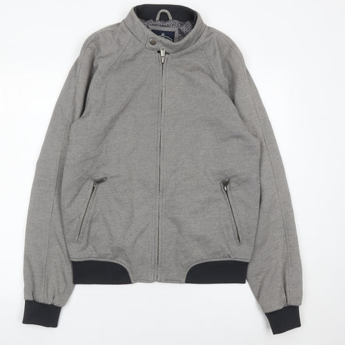 Matalan Men's Grey Basic Jacket Medium Regular Fit Full Zip
