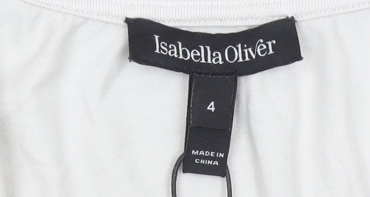 Isabella Oliver Women’s Silver Sequin Tunic Blouse Size 8