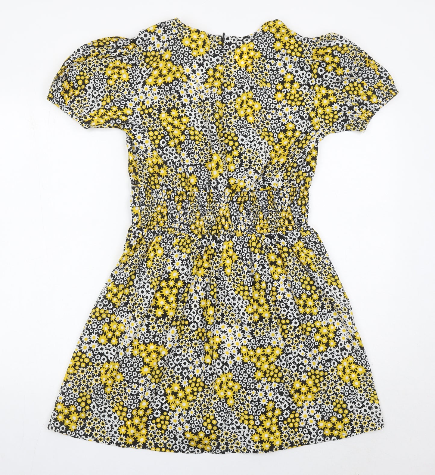 Influence Womens Multicoloured Floral Short A-Line Dress Size 12