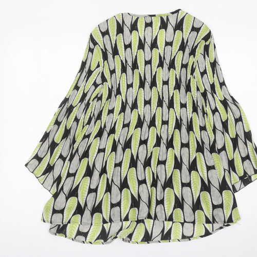 Klass Women’s Multicoloured Leaf Print Tunic Blouse Size 12