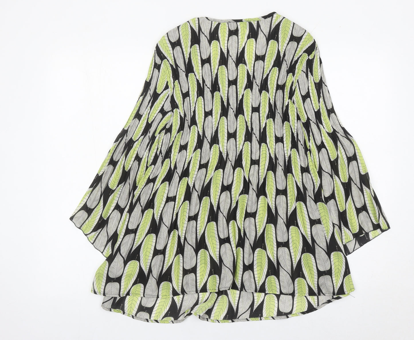 Klass Women’s Multicoloured Leaf Print Tunic Blouse Size 12