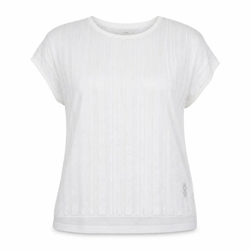 Next Women White Size 16 Short Sleeve Striped Lightweight T-Shirt