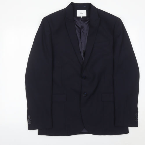 EnvEe Collection Men's Navy 40R Suit Jacket Classic Fit