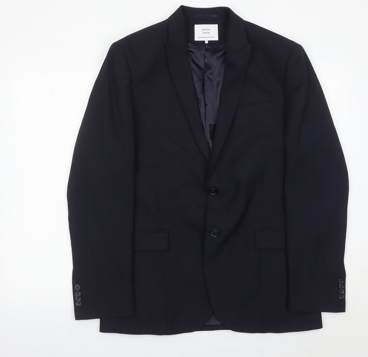 EnvEe Collection Men's Navy 40R Suit Jacket Classic Fit