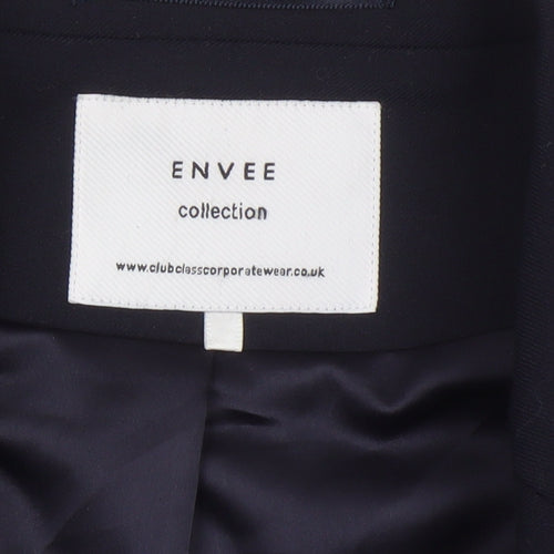 EnvEe Collection Men's Navy 40R Suit Jacket Classic Fit