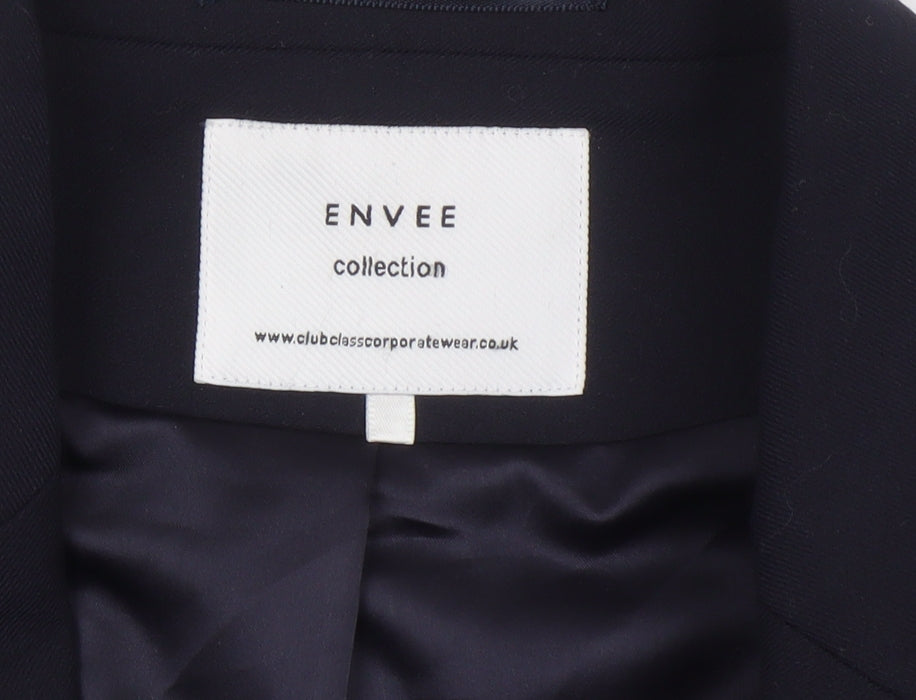EnvEe Collection Men's Navy 40R Suit Jacket Classic Fit