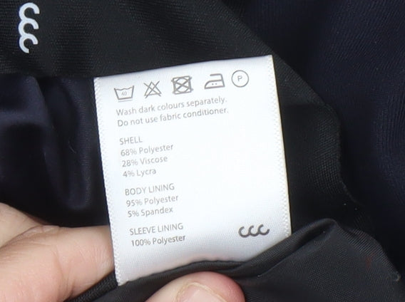 EnvEe Collection Men's Navy 40R Suit Jacket Classic Fit