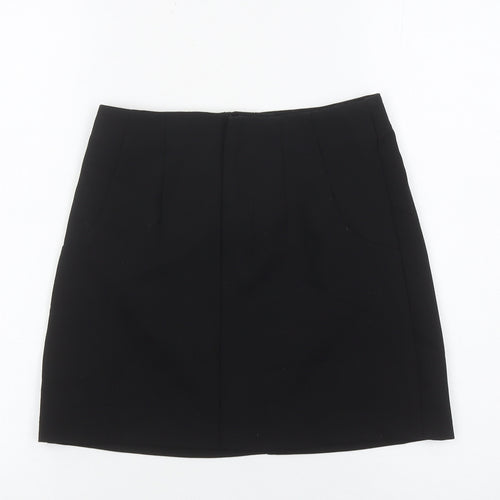Pull&Bear Women’s Black Size 8 Pencil Skirt Workwear Stretch