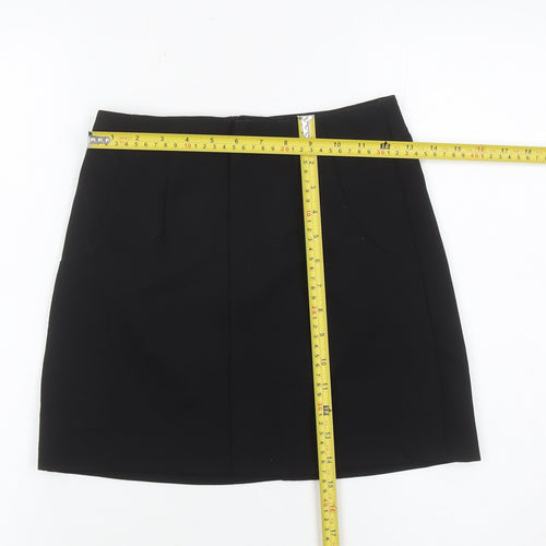 Pull&Bear Women’s Black Size 8 Pencil Skirt Workwear Stretch