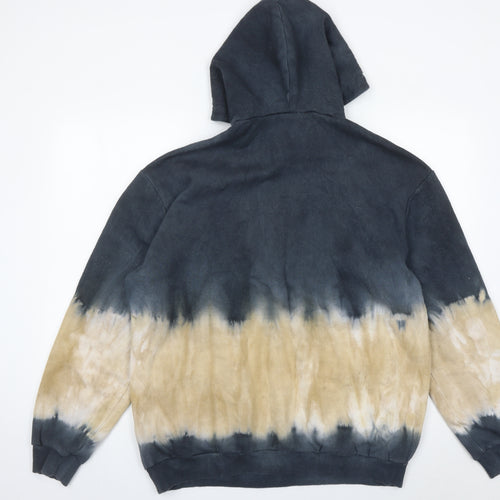BoohooMAN Men’s Multicoloured Tie Dye Pullover Hoodie S