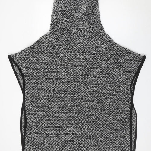 Atmosphere Women Grey Hooded Cape Cardigan Size 6-8 Wool Blend
