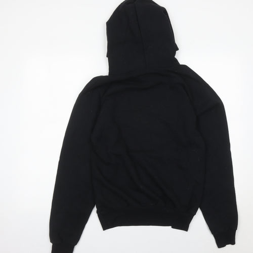 Hanes Women’s Black Pullover Hoodie Size S Graphic Logo Sweatshirt