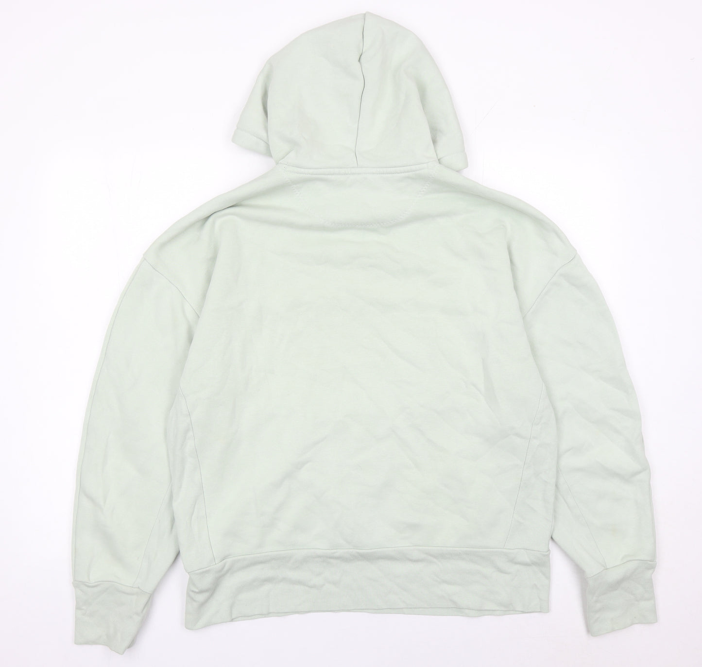 Adidas Women's Green Hoodie Medium Pullover Organic Cotton Blend