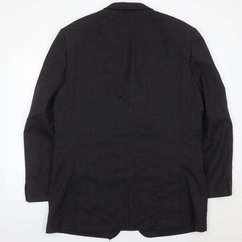 Falabella Men's Grey with Red Wool Blazer Jacket Size 40 Regular Fit