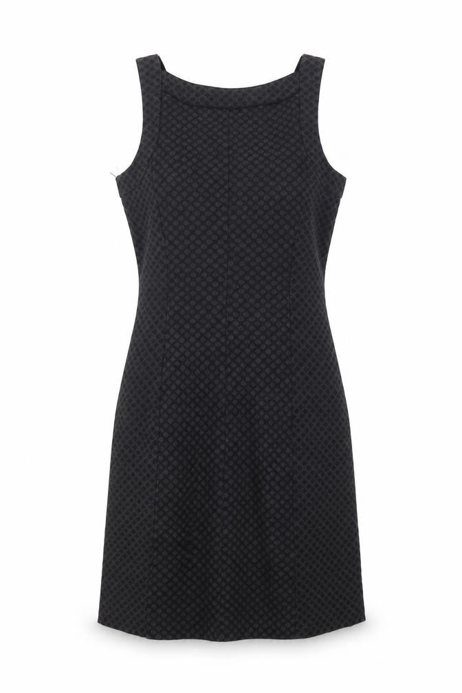 Next Women’s Black Geometric Sheath Dress Size 8 Sleeveless