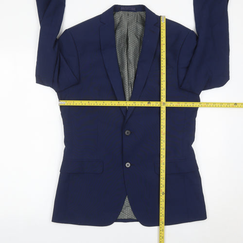 Limehaus Men's Blue Slim Blazer Jacket 38 Chest Regular Fit
