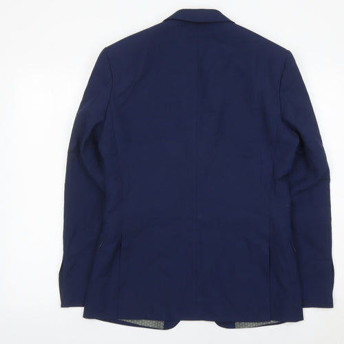 Limehaus Men's Blue Slim Blazer Jacket 38 Chest Regular Fit