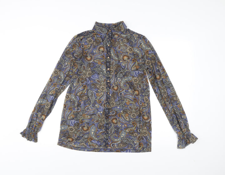 Mango Suit Womens Multicoloured Paisley Blouse Size 12 Tunic Style