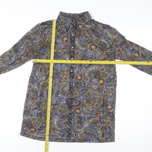 Mango Suit Womens Multicoloured Paisley Blouse Size 12 Tunic Style