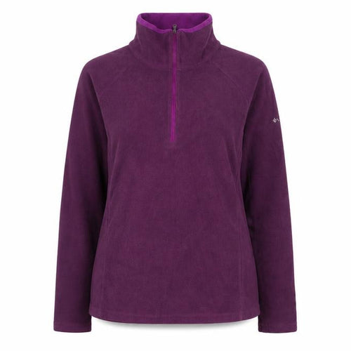 Columbia Womens Purple Fleece Pullover Sweatshirt M Hiking Outdoor