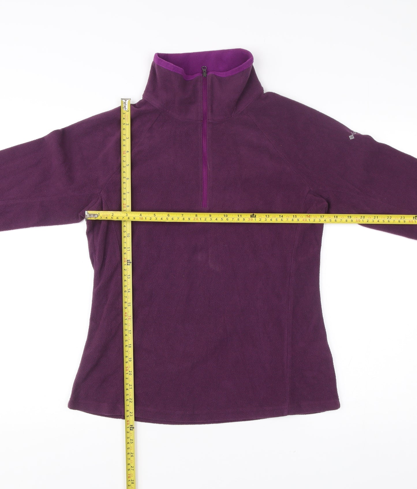 Columbia Womens Purple Fleece Pullover Sweatshirt M Hiking Outdoor