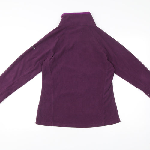 Columbia Womens Purple Fleece Pullover Sweatshirt M Hiking Outdoor