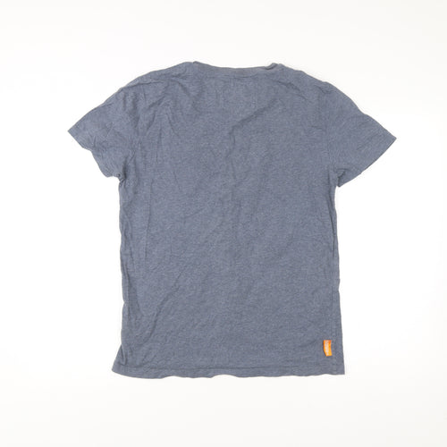 Superdry Men’s Blue Medium Classic Cotton Crew Neck T-Shirt