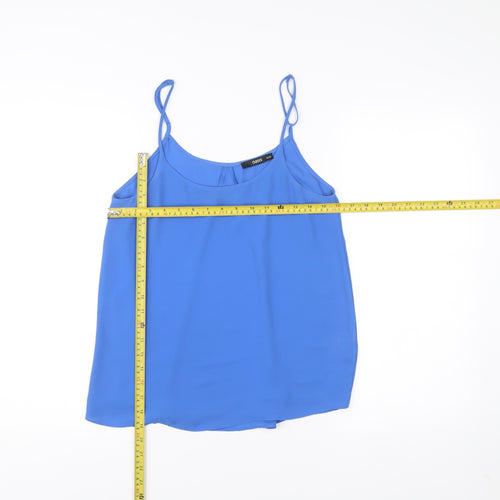 Oasis Womens Blue Size 10 Camisole Tank Top Spaghetti Straps