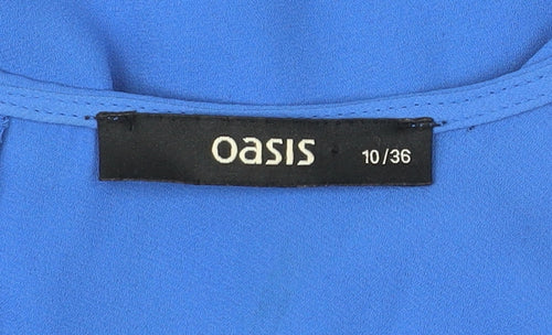 Oasis Womens Blue Size 10 Camisole Tank Top Spaghetti Straps