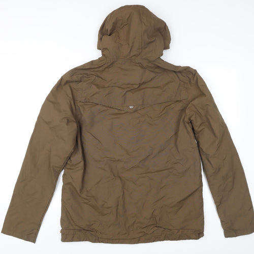 Threadbare Men’s Brown Parka Jacket M Hooded Casual Outerwear