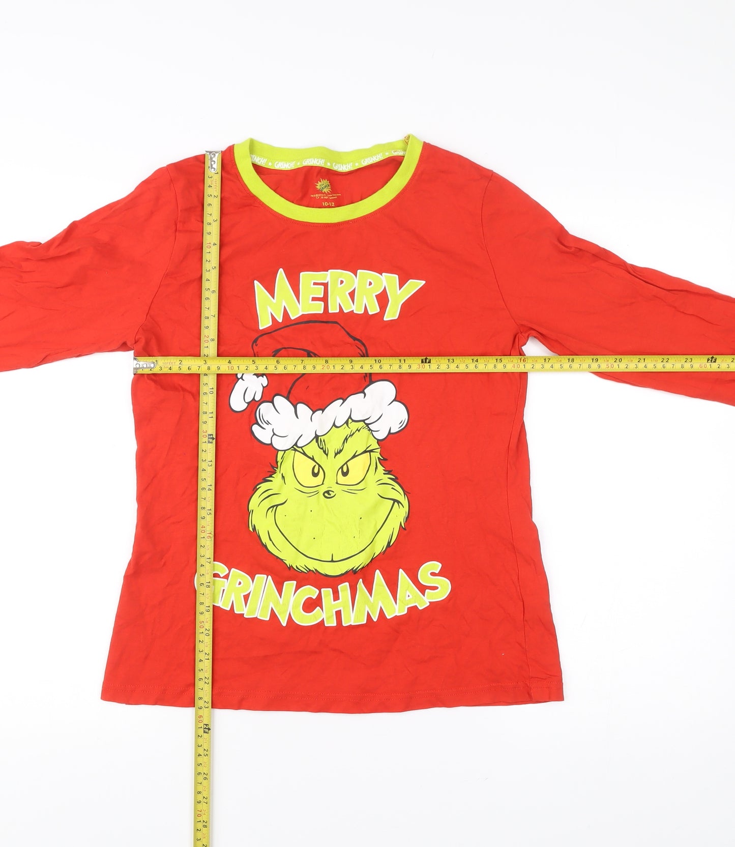 The Grinch Women’s Red 10-12 Christmas Long Sleeve Nightshirt