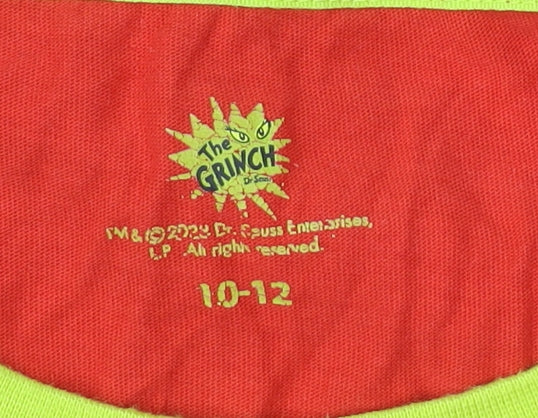 The Grinch Women’s Red 10-12 Christmas Long Sleeve Nightshirt