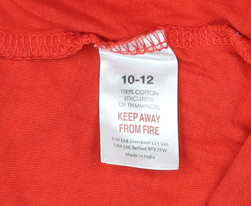 The Grinch Women’s Red 10-12 Christmas Long Sleeve Nightshirt