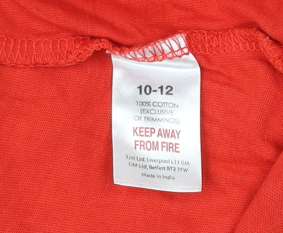 The Grinch Women’s Red 10-12 Christmas Long Sleeve Nightshirt