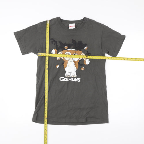 Gremlins Men's Black Cotton Graphic T-Shirt Size S Gizmo