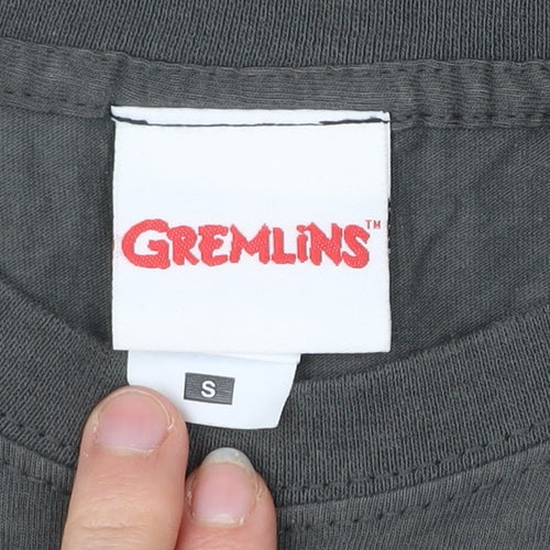 Gremlins Men's Black Cotton Graphic T-Shirt Size S Gizmo