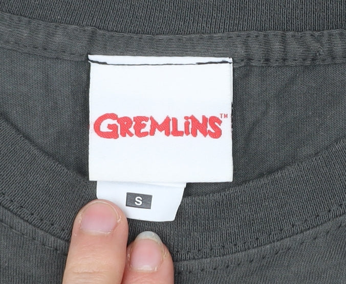Gremlins Men's Black Cotton Graphic T-Shirt Size S Gizmo