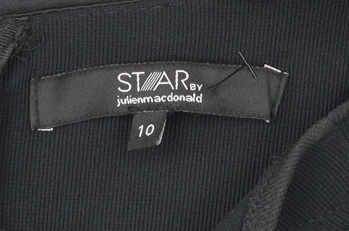 Star by Julien Macdonald Women’s Black Size 10 Bodycon Cocktail Dress
