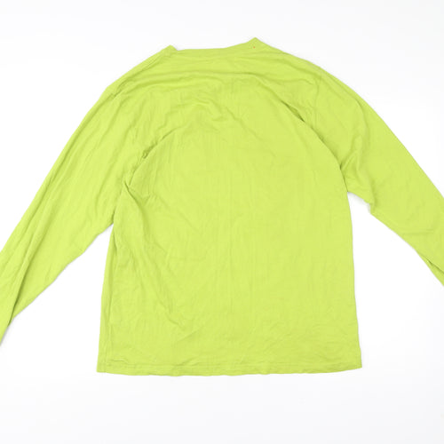 The Grinch Men’s Green Long Sleeve Christmas Cotton T-Shirt L