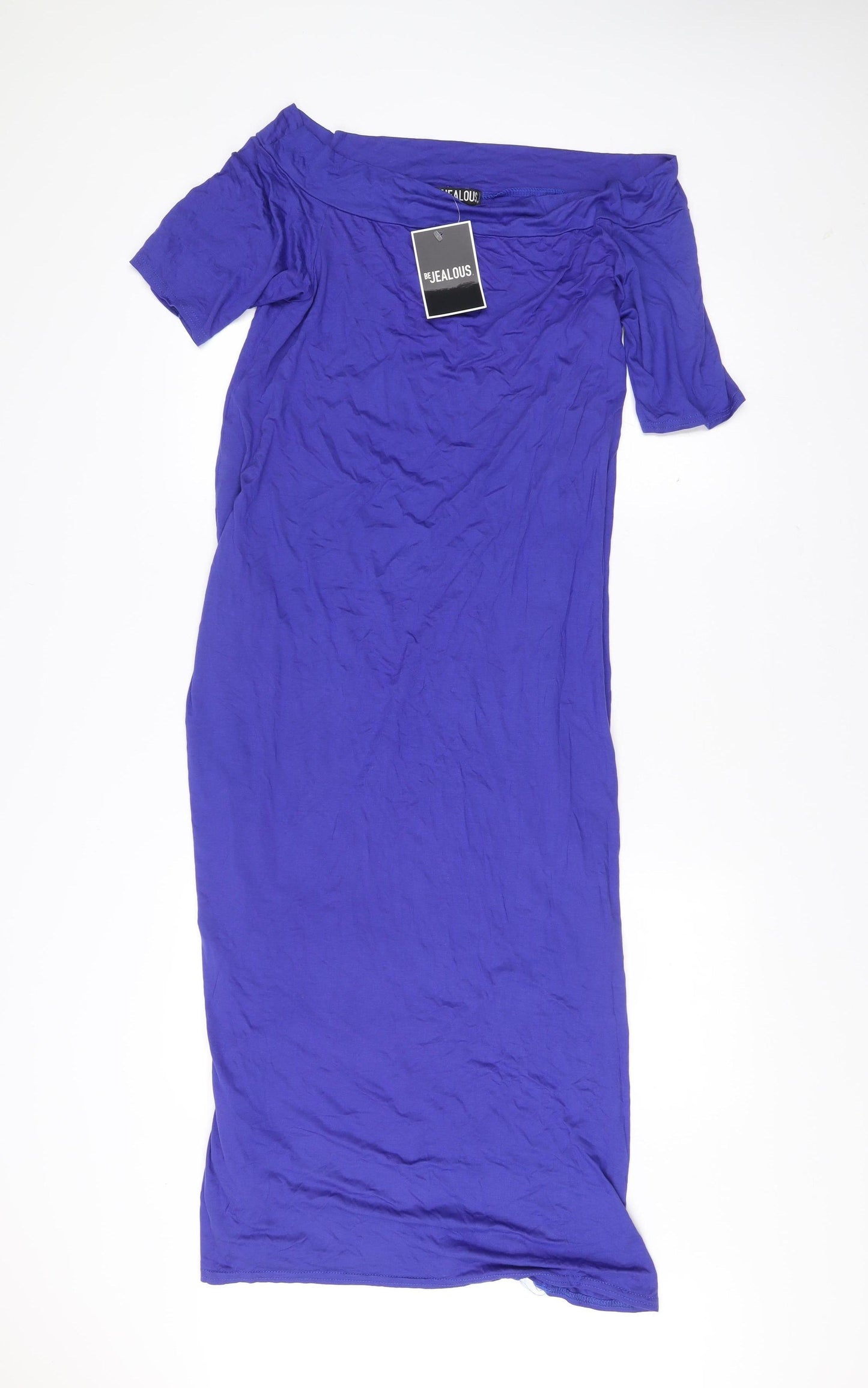 Be Jealous Women’s Blue Shift Maxi Dress Size 16-18 Short Sleeve
