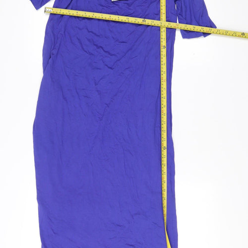 Be Jealous Women’s Blue Shift Maxi Dress Size 16-18 Short Sleeve