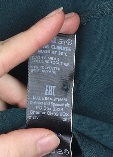 Marks and Spencer Women’s Green Midi Sheath Dress Size 8