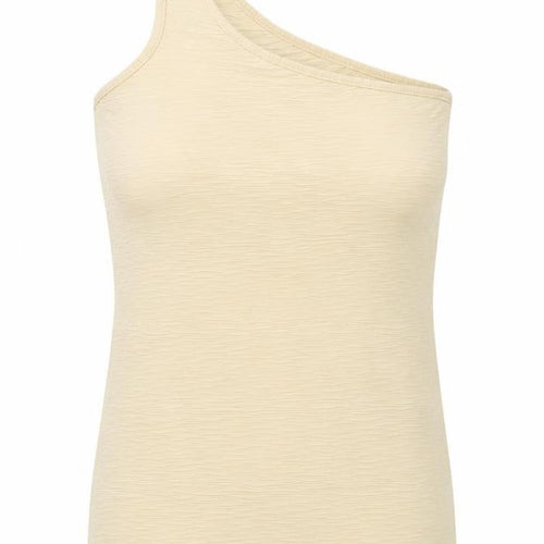 PrettyLittleThing Women’s Beige One Shoulder Tank Top Size 18