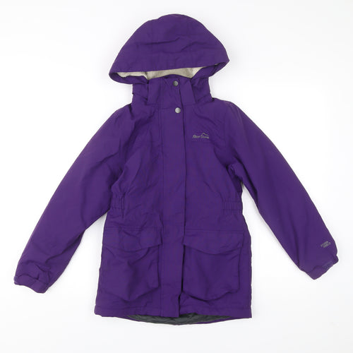 Peter Storm Girls Purple Parka Coat 9-10 Years Hooded Winter Jacket
