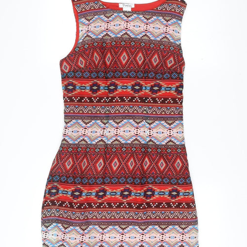 Pinky Womens Multicoloured M Bodycon Sleeveless Short Dress
