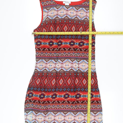 Pinky Womens Multicoloured M Bodycon Sleeveless Short Dress